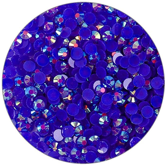 1500 Pieces SS16 4mm Flatback Rhinestones Clear Glasses Round Gems AB Crystals for Nail Art DIY Crafts Clothes Glitter Stones （Sapphire）