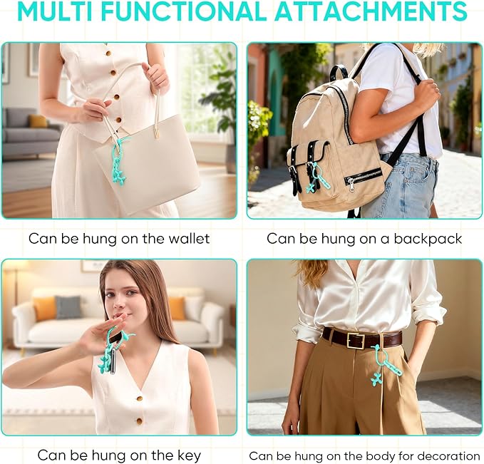 Cute Balloon Dog Keychain, Purse Bag Backpack Charms Girl Keychains Accessories Keyrings Car Key Chain