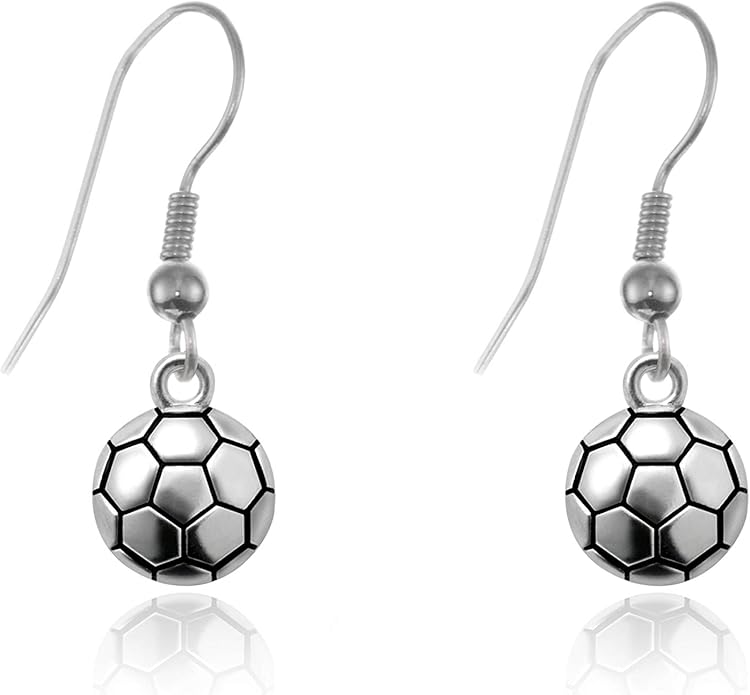 Inspired Silver - Silver Customized Charm French Hook Drop Earrings with Cubic Zirconia Jewelry