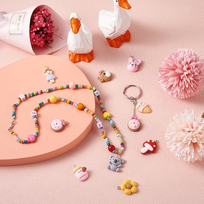 Craftdady Resin Plastic Miniature Food Snack Pendants Charms Ice Drink Juice Pendants Cute Bottle Fruit Keychain Charms Hang Ornament for DIY Craft Earring Bracelet Necklace Jewelry Making