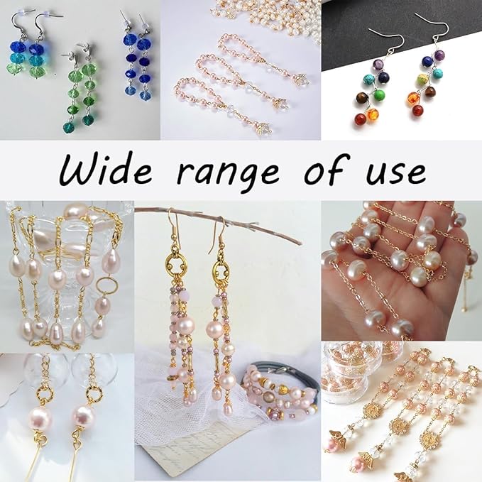 600 Pieces 2 Inch Flat Head Pins Eye Pins for Jewelry Making DIY, Straight Head Eye Pins Gold and Sliver Jewelry Making Pin Metal End Headpins for Craft Earring Bracelet Necklace Pendant Supplies