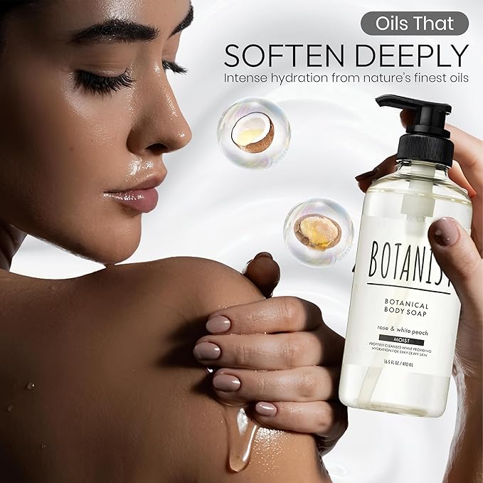 Botanist Natural Body Wash for Women, Mens Full Body Wash for Sensitive Skin by Squalane, Shea Butter& Aloe Vera, Sulfate Free Shower Gel & Bath Soap from Japan 16.5 Fl Oz Cassis & Leaf Green 2EA