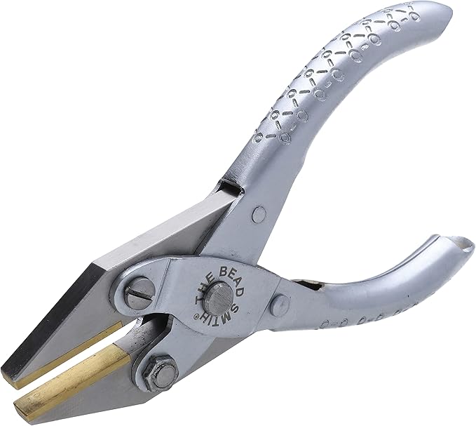 The Beadsmith Flat Nose Parallel Pliers - 5 inches (127mm), Steel Tool for Jewelry Making, No Spring