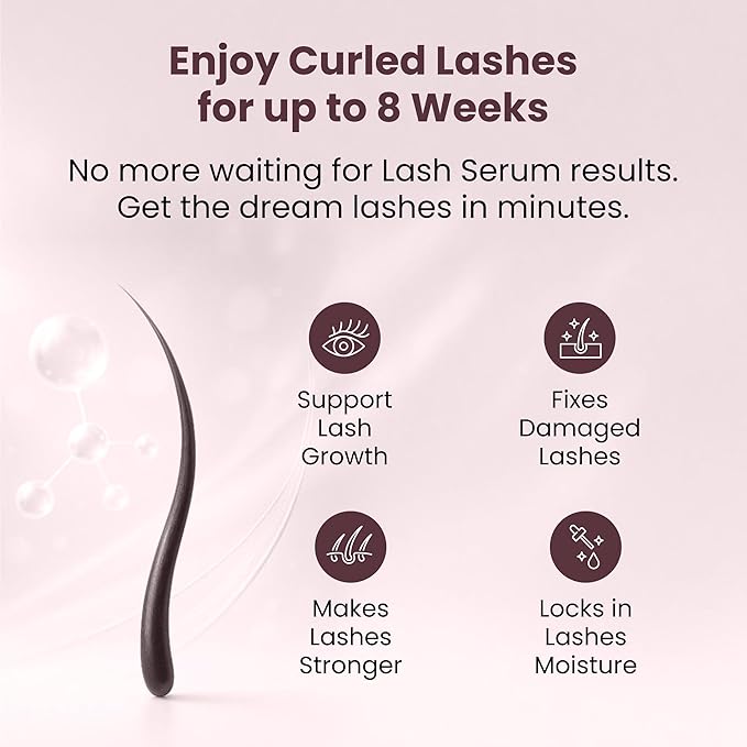 Eyelash Lift Kit – Instant, Salon-Quality Lashes at Home – Safe & Easy DIY for Stunning, Long-Lasting Curls – Gentle, Hormone-Free Formula