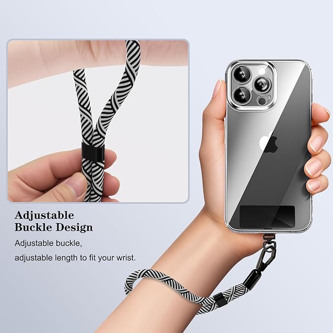 Phone Lanyard, 2 Pack Adjustable Cell Phone Lanyard Hand Phone Wrist Strap with Tether Tabs for Smartphones
