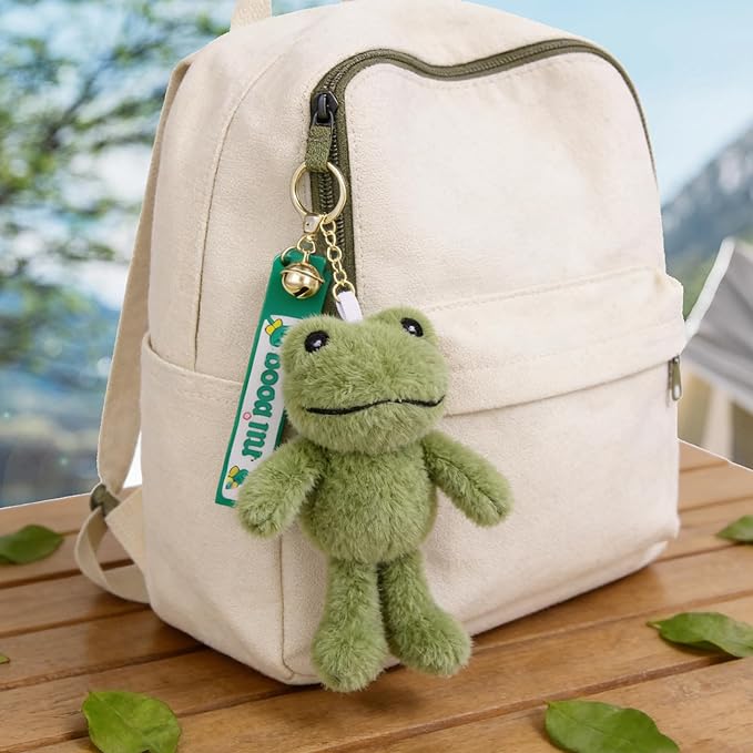Cute Keychain Frog Plush Keychain Accessories Kawaii Keychains for Backpacks, Bags, Purse, Phone, Car Key Ring, Birthday Christmas Valentines Day New Year Gifts for Men Women