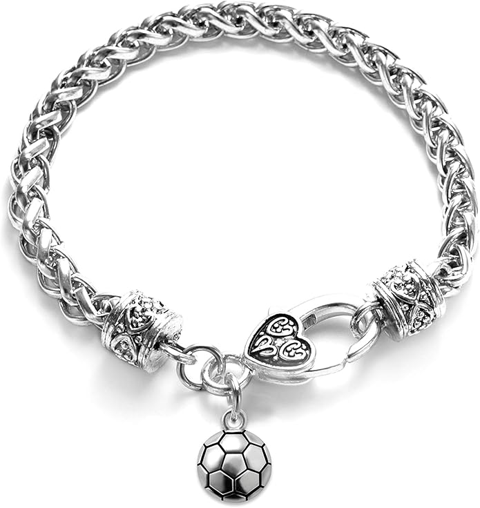 Inspired Silver - Silver Customized Charm Bracelet with Cubic Zirconia Jewelry