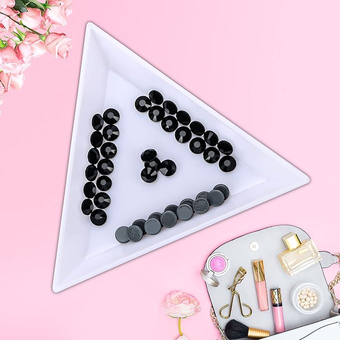 Hot Fix Crystal Flatback Rhinestones Glass Diamantes Gems 2.0mm(6ss 2880pcs, Jet)