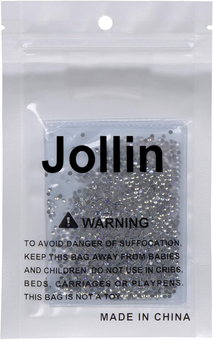 Hot Fix Crystal Flatback Rhinestones Glass Diamantes Gems 2.0mm(6ss 2880pcs, Moonlight)