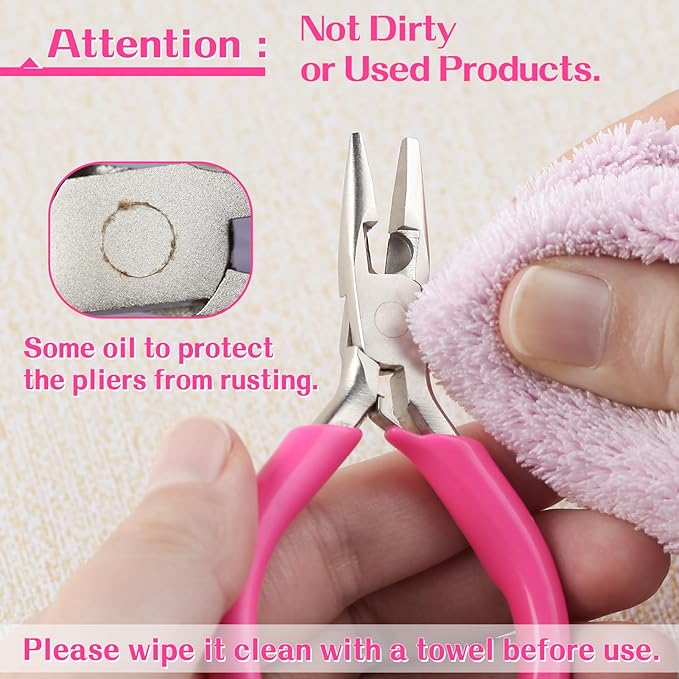 SPEEDWOX 3 Inch Chain Nose Pliers for Jewelry Making - Miniature, Pocket, Needle-Nose, Jewelry Making, Micro Pliers