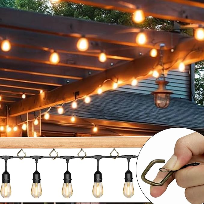 30 Pcs Bronze Eye Hooks Screw Heavy Duty,Ceiling Hooks for Hanging Plants,String Lights,Cup,Wind Chime,Bird Feeders. Plant Hanger Indoor&Outdoor