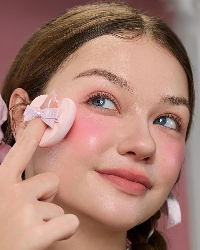 Flower Knows Strawberry Cupid All Day Glow Liquid Blush,Sweat & Water-Resistant Dewy Blush for Cheeks,Blendableand Hydrating Cool Pink Face Makeup for Women & Girls,0.25 Fl Oz(S03 Pink Gemstone)