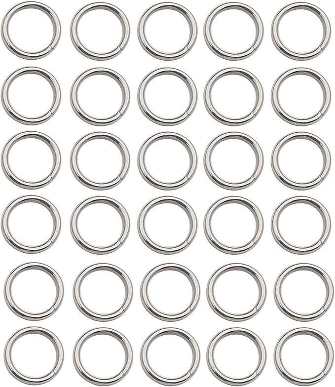 300 pcs Stainless Steel Split Rings Jump Rings Connector Rings for Jewelry Making Necklaces Bracelet Earrings Keychain DIY Craft (12614-10mm)