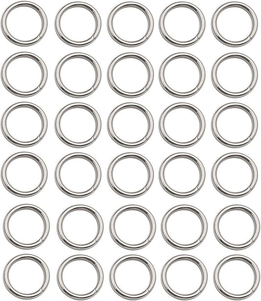300 pcs Stainless Steel Split Rings Jump Rings Connector Rings for Jewelry Making Necklaces Bracelet Earrings Keychain DIY Craft (12614-10mm)