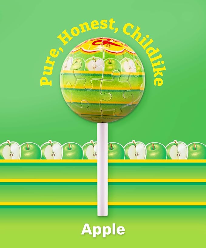 PieceRelax Chupa Chups X 3D Puzzle Keychain 24 Plastic Pieces - Chups My Flavor - Portable Key Ring Unique Gifts