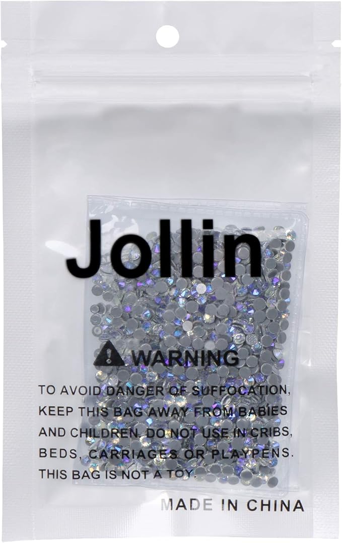 Hot Fix Crystal Flatback Rhinestones Glass Diamantes Gems 3.2mm(12ss 1440pcs, Moonlight)