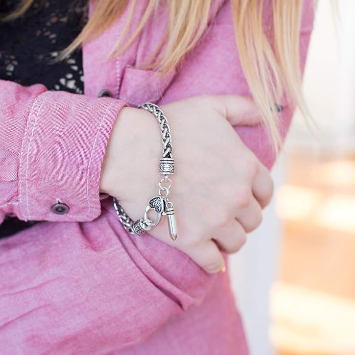 Inspired Silver - Silver Customized Charm Bracelet with Cubic Zirconia Jewelry