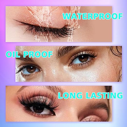 UV Eyelash Glue UV Glue 5ml DIY Lash Extensions 1 Sec Light Curing Fast-Drying 7-8 Weeks Long Lasting Waterproof Professional Use Only (Black)