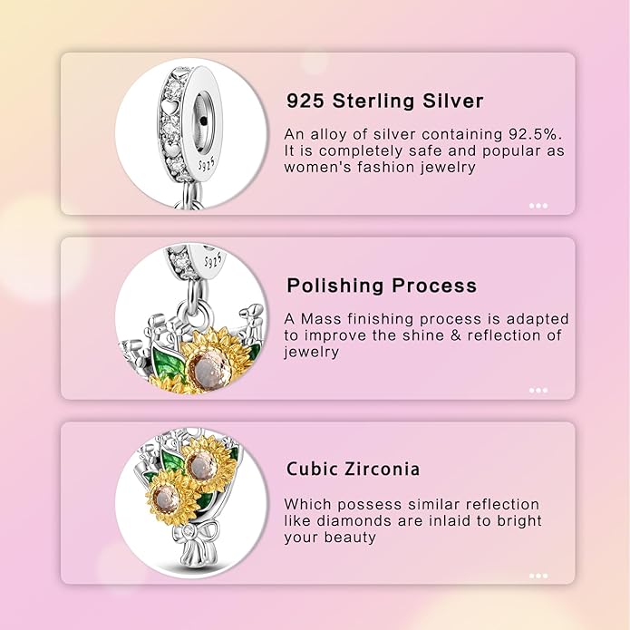 Hamsa Hand Dragon Bible Cross Prayer Charm 925 Sterling Silver Charms Fits Women's Charm Bracelet and Necklace Bead Charms Jewelry Gifts for Sister Friend