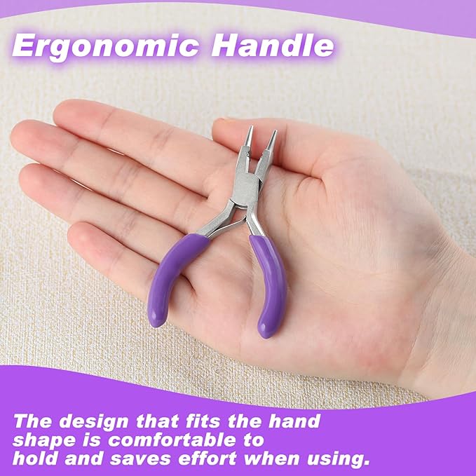 3 Inches Round Nose Pliers With Cutter Wire Looping Pliers Micro Round Pliers With Spring Mini Jewelry Pliers Jewelry Making Tools For Jewelry Repair Wire Wrapping Beading Wire Cutting