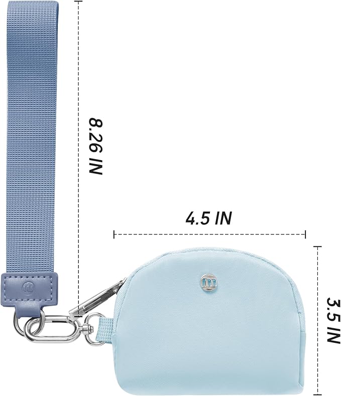 Mum's Memory Mini Zip Around Wristlet Wallet for Women Dual Pouch Wristlet Portable Wallet Coin Purse Mini Women Coin Pocket