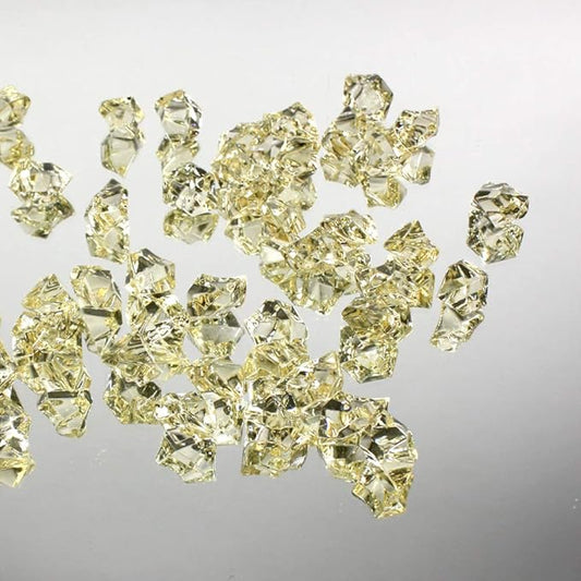 WGVI WGV Acrylic Ice Rock Crystals Treasure Gems for Table Scatters, Vase Fillers, Wedding, Banquet, Party, Event, Birthday Decor (Approx 150 pcs per Bag), 10 Bags, Champagne