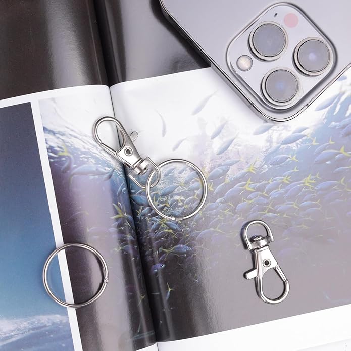 Swivel Snap Hooks Premium Metal Lobster Claw Trigger Clasps for Lanyard Keychain Rings Bag Purse Tag Jewelry Making DIY Crafts