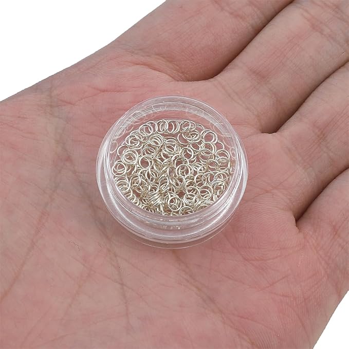 925 Sterling Silver Jump Rings 0.4x3mm 200pcs for Jewelry Making Findings