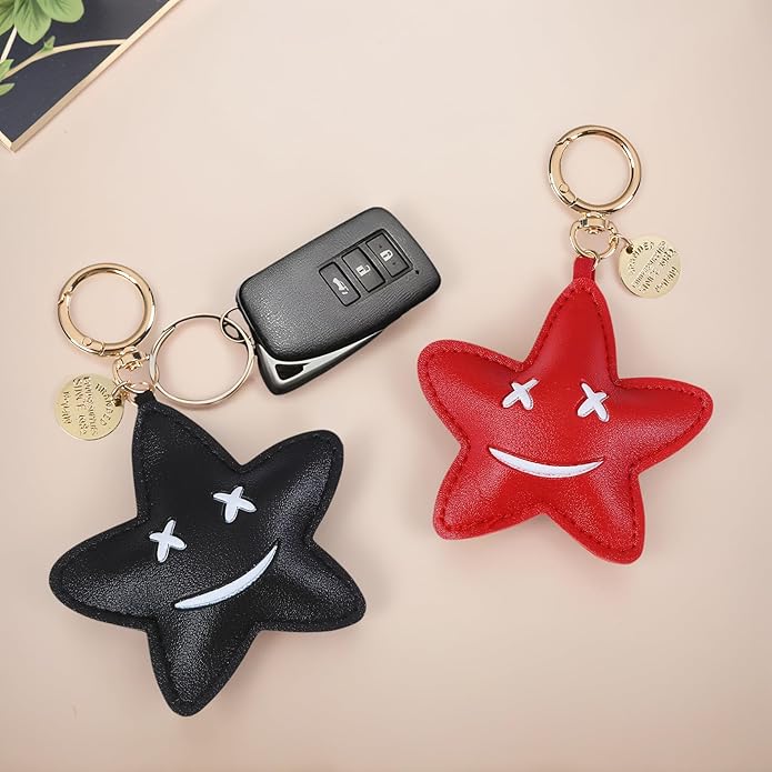Cute Star Keychains for Backpacks Keychain Charms Purse Accessories for Women Handbags Car Key Chain
