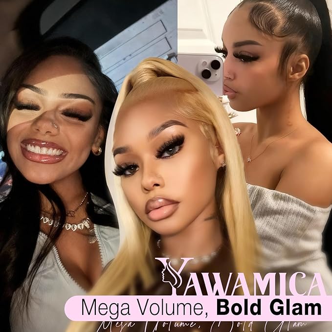 Yawamica Volume Lash Clusters Fluffy Wispy Eyelash Clusters 160D+300D Cluster Eyelash Extensions 12-24mm Long Thick Individual Lashes Dramatic Full Cluster Lashes DIY Salon Extension by Self