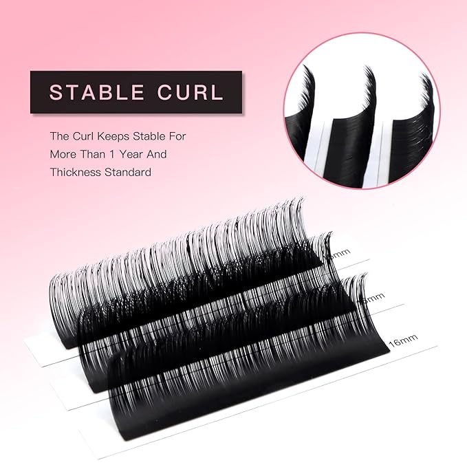 TDANCE Lash Extension Matte Black Eyelash Extension C CC D DD J B L Curl Volume & Classic Lash Extensions 0.03-0.18mm Thickness Professional Salon Use(0.05-DD,8 mm)
