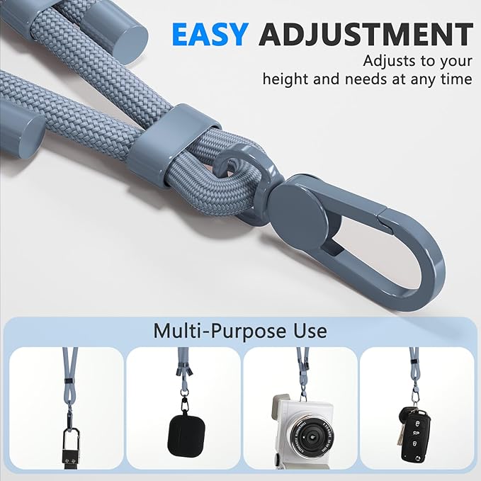 4 Pack Phone Lanyard & Wrist Strap, Cell Phone Lanyard for Around The Neck Adjustable Phone Strap for Most Smartphones