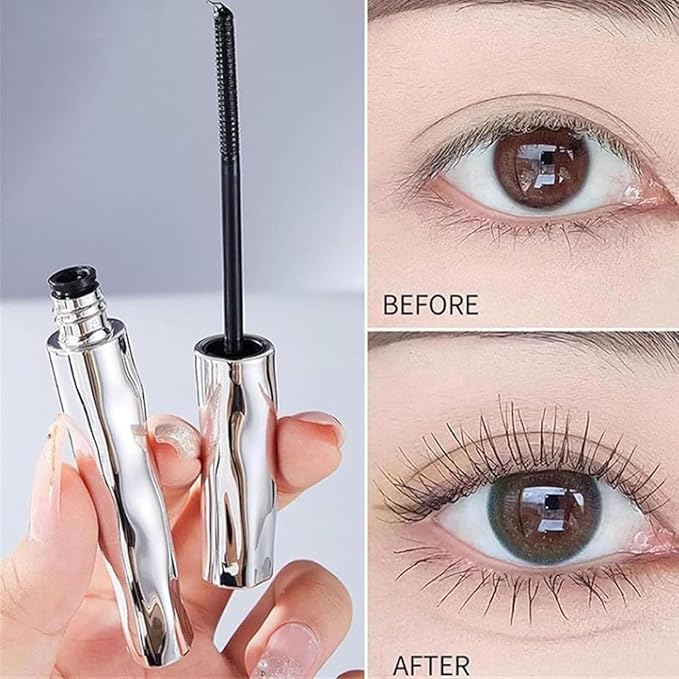 2 PCS Eyelash Primer, Tubular Eyelash Primer, Waterprooflong Curling Mascara, Natural and Non-smudged, Build Fuller Lashes