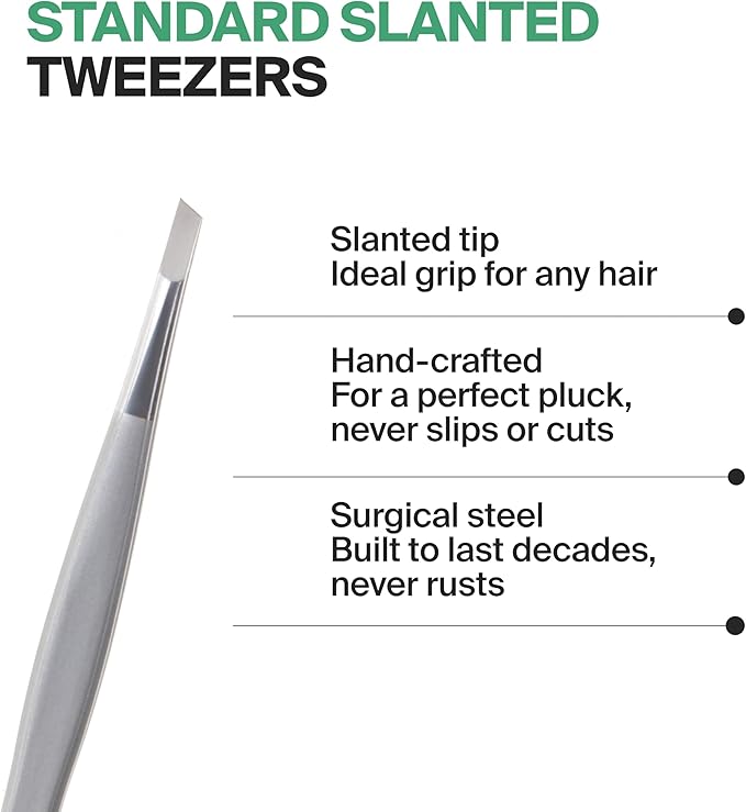 GERMANIKURE Slanted Tweezers in Cork Case - Made in Solingen Germany
