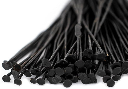 The Bead Chest Midnight Brass 21 Gauge 2 Inch Head Pins (Approx 100 Pieces)