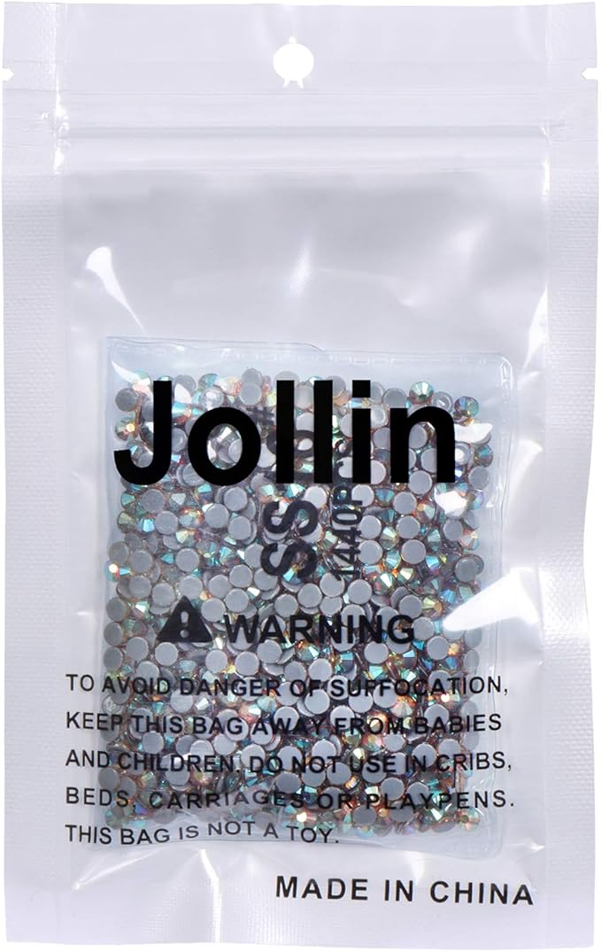 Hot Fix Crystal Flatback Rhinestones Glass Diamantes Gems 4.0mm(16ss 1440pcs, Dawnlight)