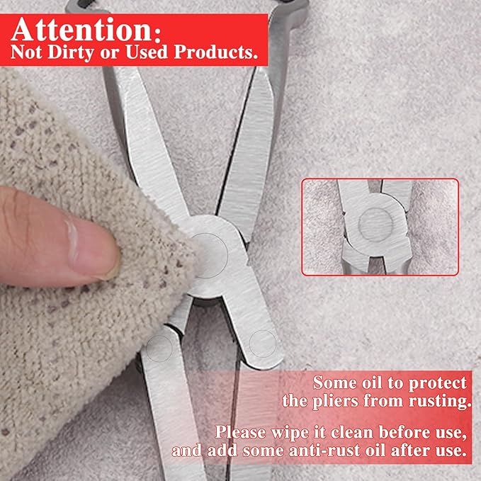 13 Inch Long Reach XL Pivot Ring Nose Pliers with Serrated Jaw for Hard to Reach Spaces