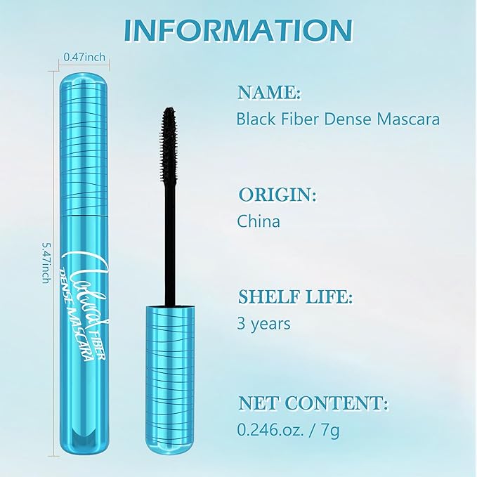 Mascara for Older Women 60 plus, Waterproof Volumizing Mascara for Seniors with Thinning Lashes, Smudge-proof Long Lasting Máscara Black Volume and Length for Sensitive Eyes, Hypoallergenic Mascaras
