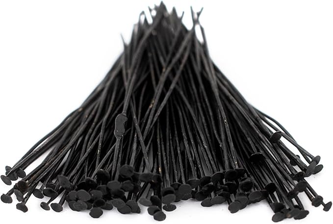 The Bead Chest Midnight Brass 21 Gauge 2 Inch Head Pins (Approx 100 Pieces)