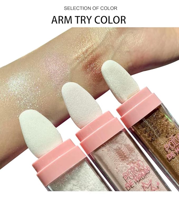 Green Glitter Powder, Sparkling Neon Outfit Party Rave Festival Accessories Body and Face Highlighter Makeup. (04# Green)