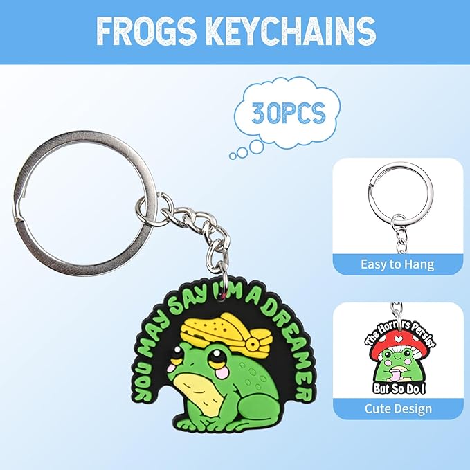 Keychains Bulk DIY Cute Keychain Charms Backpack Charms for Girls Backpack Keychains PVC Key Ring Party gifts