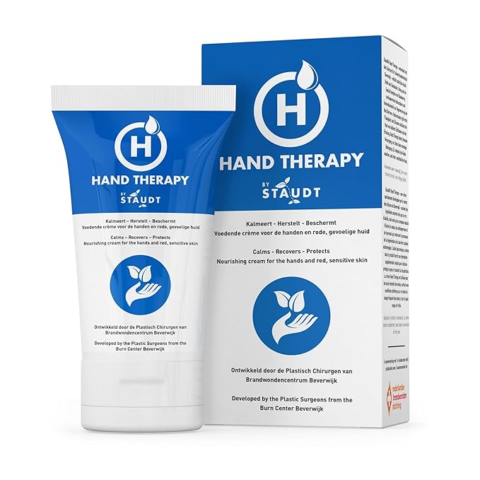 Staudt Hand Therapy Cream - Hydrating & Moisturizing Dry Hands Cream with Shea Butter & Hyaluronic Acid - Hand Moisturizer - Nourishing Hand Lotion - Luxurious Hand Care for Red, Dry & Irritated Hands
