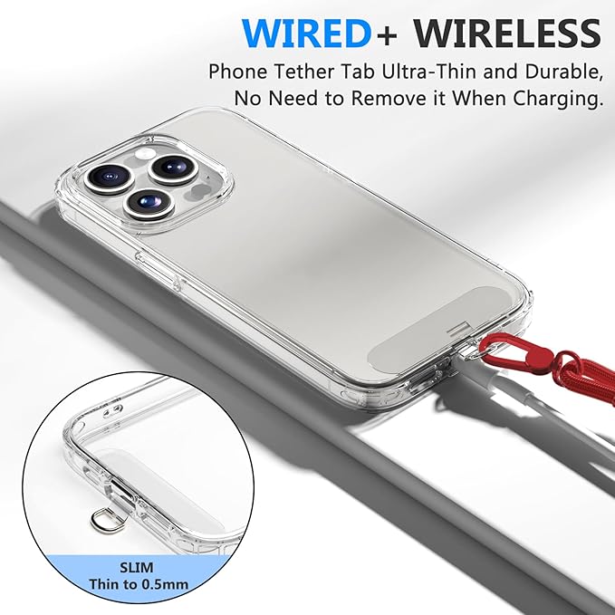 4 Pack Phone Lanyard & Wrist Strap, Cell Phone Lanyard for Around The Neck Adjustable Phone Strap for Most Smartphones