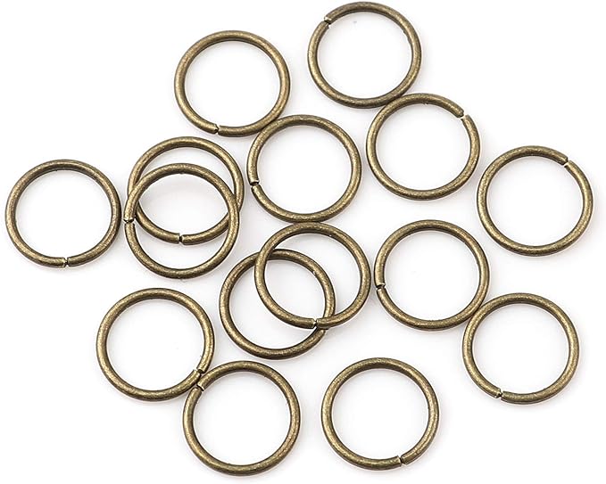 HDSupplies 200 Pieces - 5mm Jump Rings - Antique Bronze - 21 Gauge