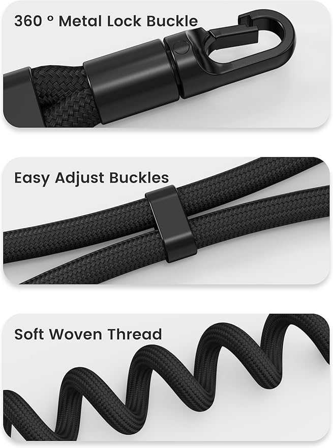Phone Wrist Strap, Anti Theft Phone Strap, Adjustable Cell Phone Lanyard Strap with 360° Rotating Hook