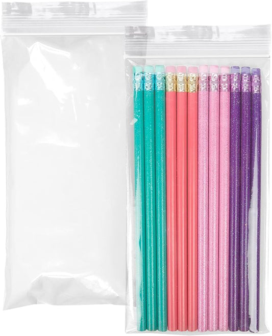 APQ Clear Plastic Reclosable Zipper Bags, 4 x 8 Inches. Pack of 1000 Reclosable Plastic Bags with Zipper Closure. 2 Mil Plastic Jewelry Bags. Waterproof Reclosable Zip Bags for Industrial Use