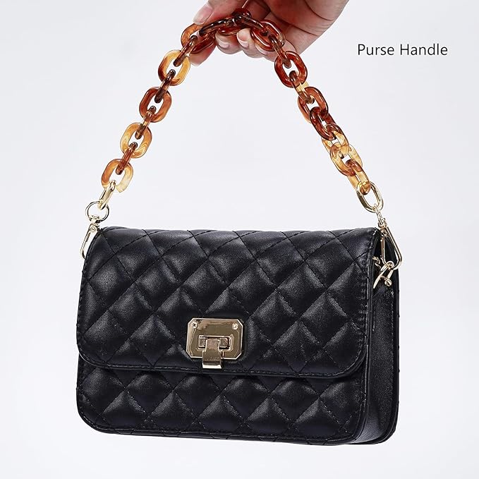 Cute Acrylic Purse Strap Bag Chain Handle Replacement Handbag Crossbody Shoulder Strap Accessory