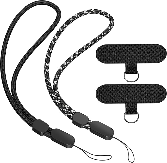 SURDOCA Adjustable Phone Lanyard Wrist Strap, Camera Wrist Strap, Nylon Wrist Lanyard, Anti Theft Strap, Lanyard for Earphone, USB Flash Drive, ID Name Tag Badge (No Paw)