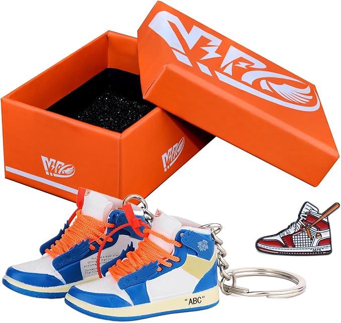 MPK 3D Mini Shoe Keychain,Sneaker Shoe lovers Keychainirthday Birthday Party Mystery Goodie Bag Prizes