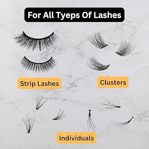 UOG (United One) Eyelash Adhesive Glue - Super Strong Hold for Up to 5 Days | Waterproof, Allergy-Free, and Odorless | Brush-On False Lash Extension Glue with All-in-One Formula (3, Black)
